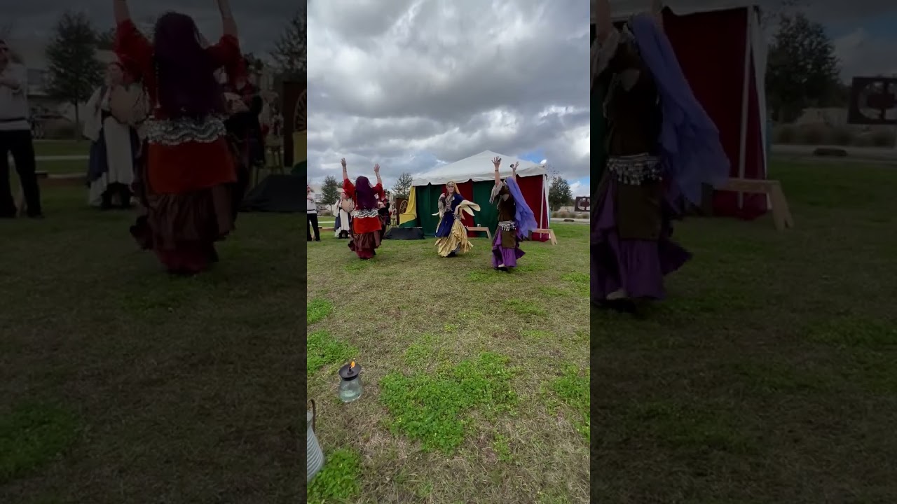 Hoggetowne Medieval Faire, Gainesville, FL- Sahnobar Caravan Middle Eastern Dance, Jan. '24 (3 of 3)