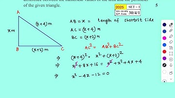 The sides of a right triangle are such that the longest side is 4 m more than the shortest side and