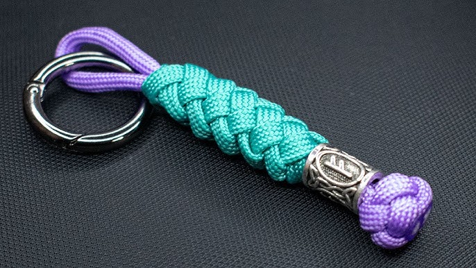 Super Easy Paracord Lanyard Keychain, How to make a Paracord Key Chain  Handmade DIY Tutorial #39 - You…