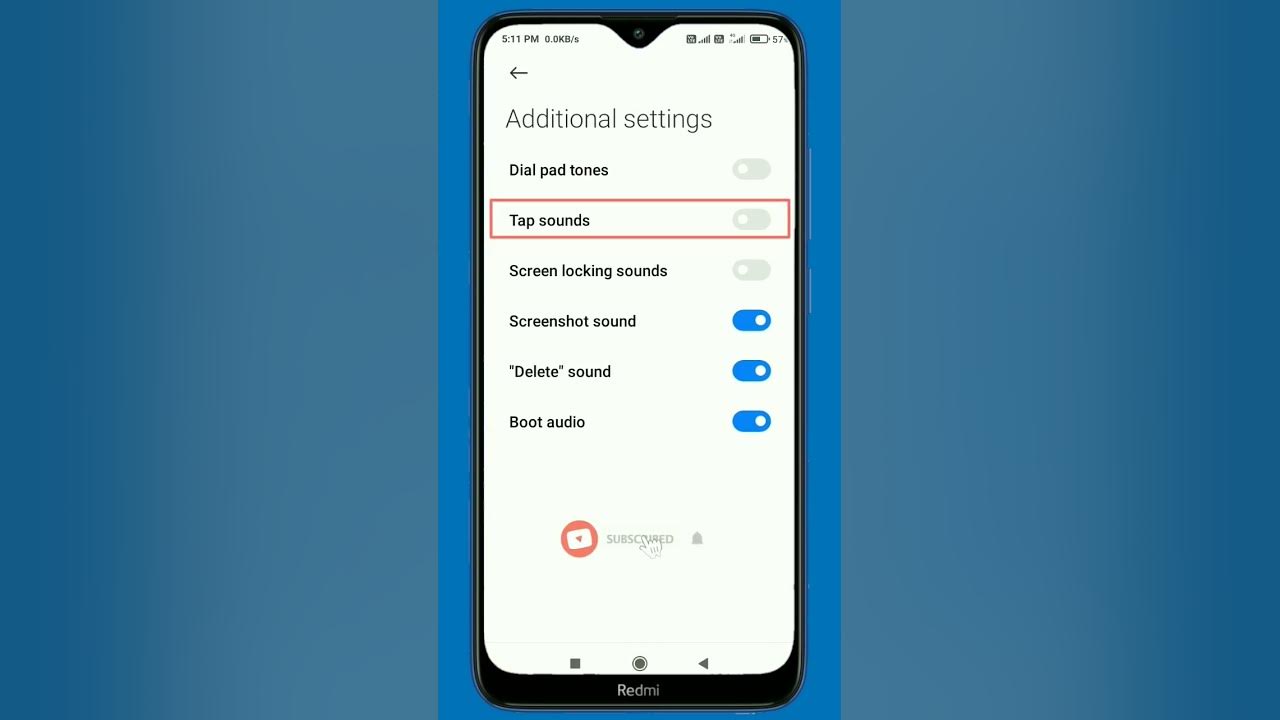 Tap Sound Settings | Redmi 8 #shorts #sound #uniquetechtips
