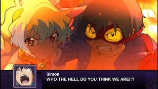 Super Robot Wars Z2: Hakai Hen - Gurren Lagann All Attacks *Simon* (English Subs)