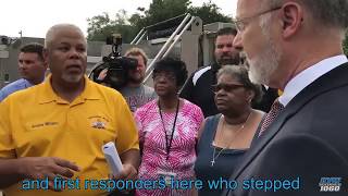 Wolf visits Philly-area town hit hard by floods, pledges better long-term planning