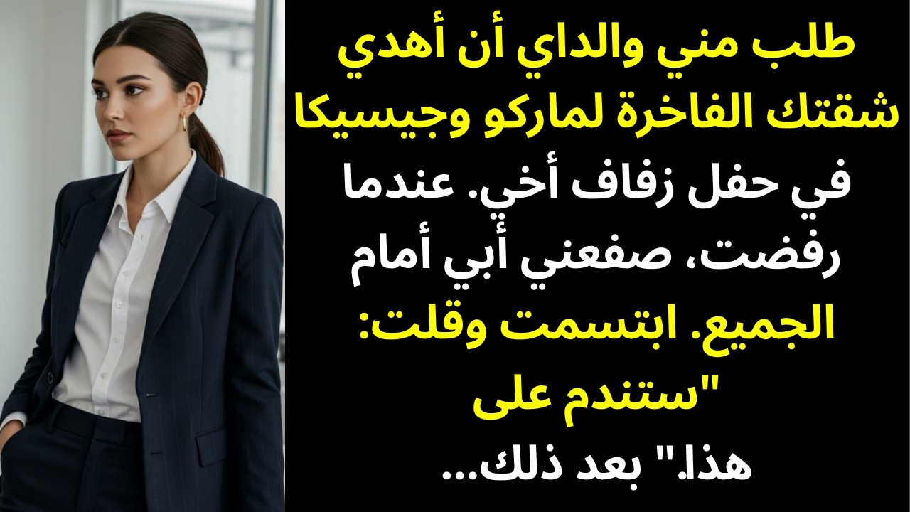 في زفاف أخي طالبني والداي بمنزلي الفاخر — رفضتُ فصفعني أبي… فاخترتُ الانتقام