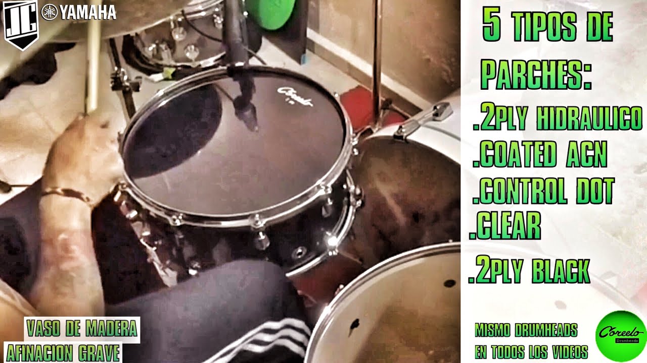 Drumheads sound test on Snare, by Coreelo 4 YouTube