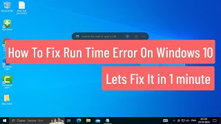 Celebrity How To Fix Run Time Error On Windows 10 Profile