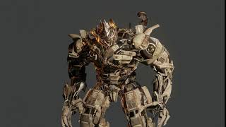 Transformers Dark of the Moon Megatron animation test [Blender]