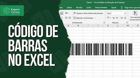 Como criar código de barras no Excel