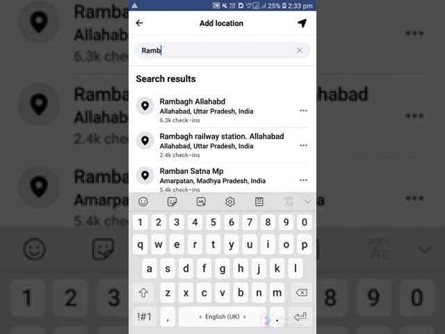 #shorts || Facebook per location kaise dale ||How to post/share location on Facebook class=