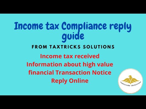 Reply Income Tax e campaign Notice under Compliance Portal (2021)