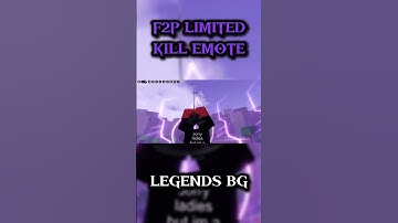 UPCOMING F2P LIMITED KILL EMOTE | Legends Battlegrounds #roblox
