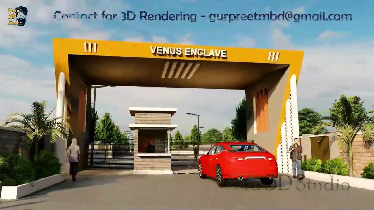 Venus Enclave Moradabad Fly through by Guru 3D Studio Plots