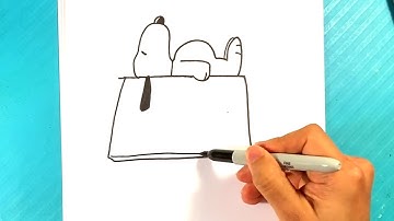 How to Draw SNOOPY from PEANUTS