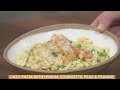 Orzo with Lemon, Courgette, Peas &amp; Prawns | Donal Skehan