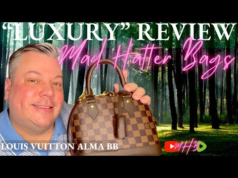 LOUIS VUITTON ALMA BB DAMIER ÉBÈNE LUXURY BAG REVIEW - MILA LE