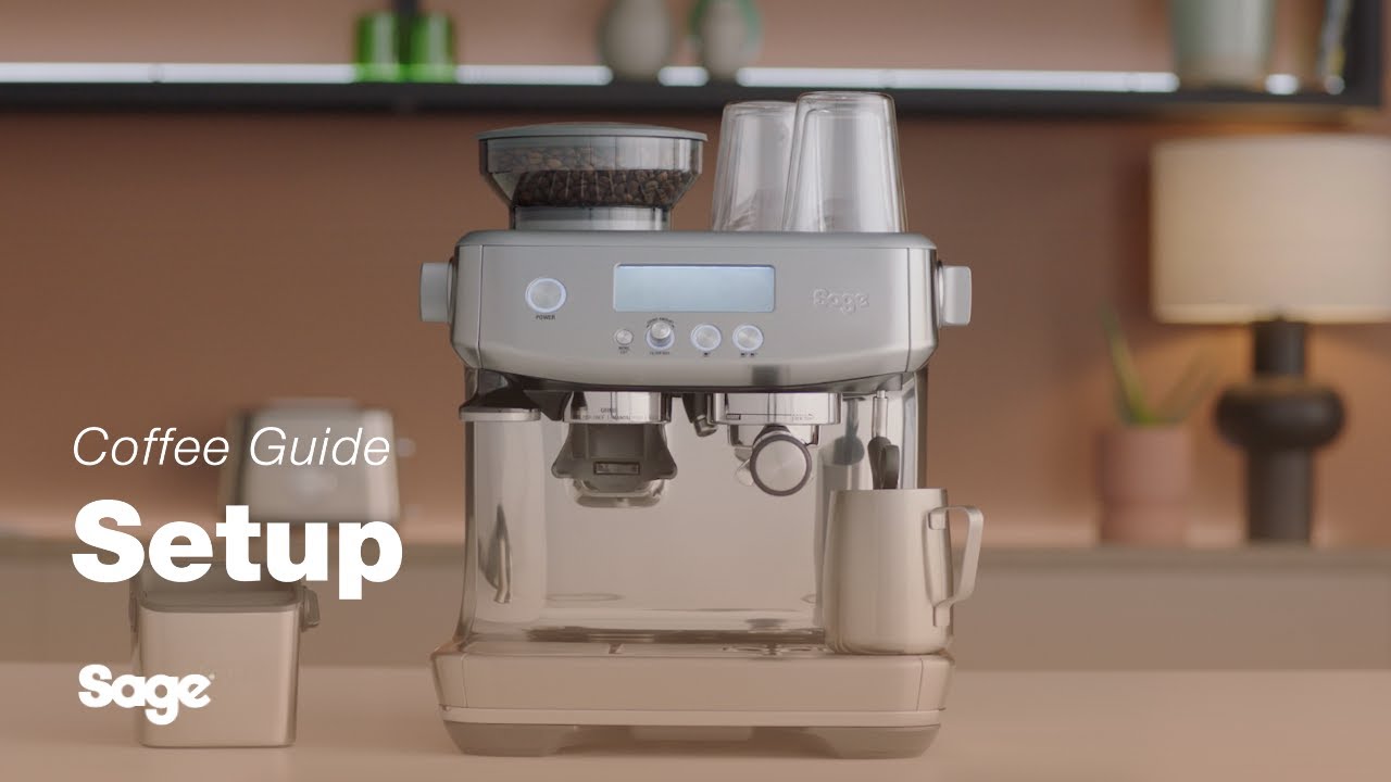 The Barista Pro™, Set up your espresso machine in seven easy steps