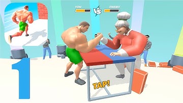 MUSCLE RUSH all levels stage 1 Destruction Run android gameplay walkthrough