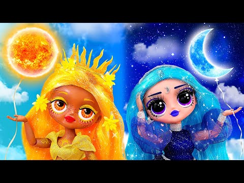 Video Cô Gái Ngày vs Cô Gái Đêm / 10 Mẹo Tự làm LOL OMG - youtube