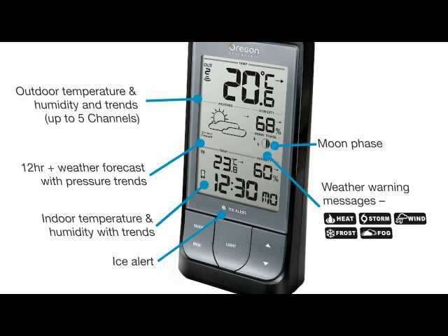 Indoor / Outdoor Thermometer with Ice Alert Model - Oregon Scientific