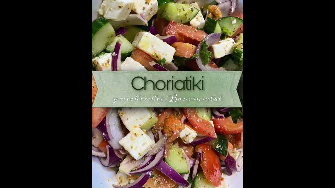 Choriatiki - griechischer Bauernsalat - YouTube