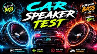 CAR SPEAKER TEST ⚡ Turn the key, raise the volume, and feel every bass hit shake the road! 💥🔥