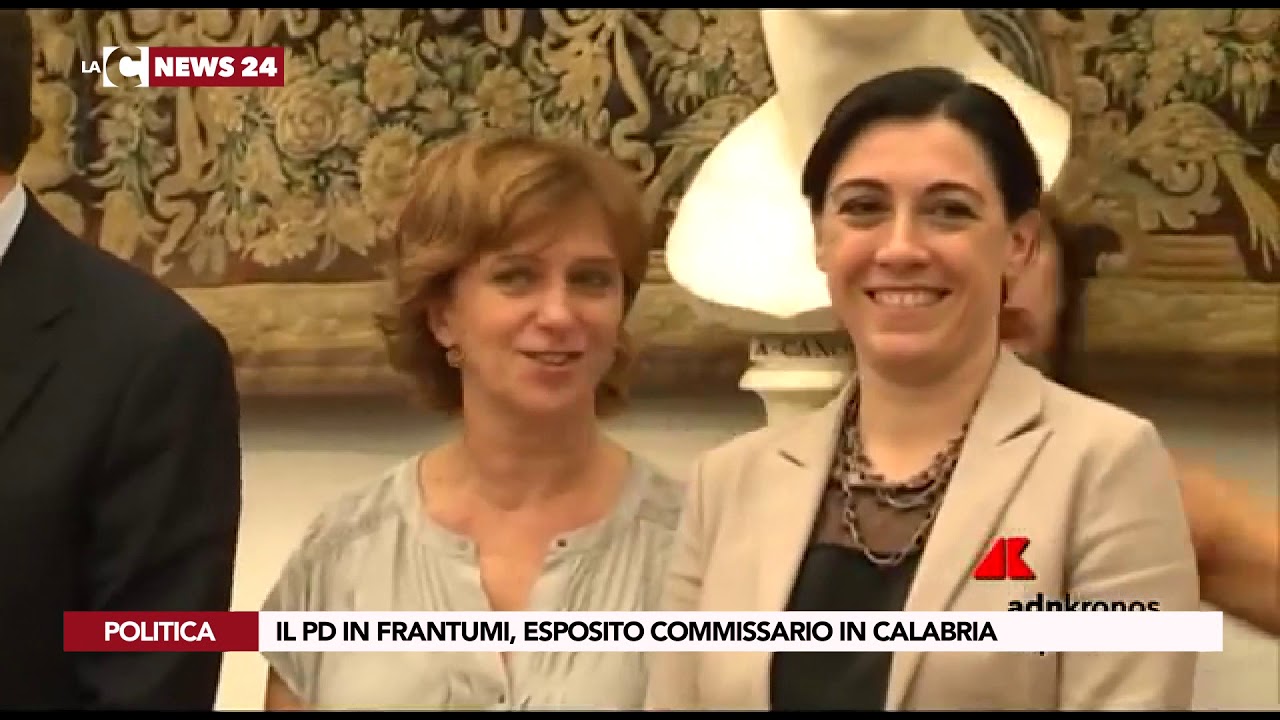 notizie del giorno IL PD IN FRANTUMI, ESPOSITO COMMISSARIO IN CALABRIA