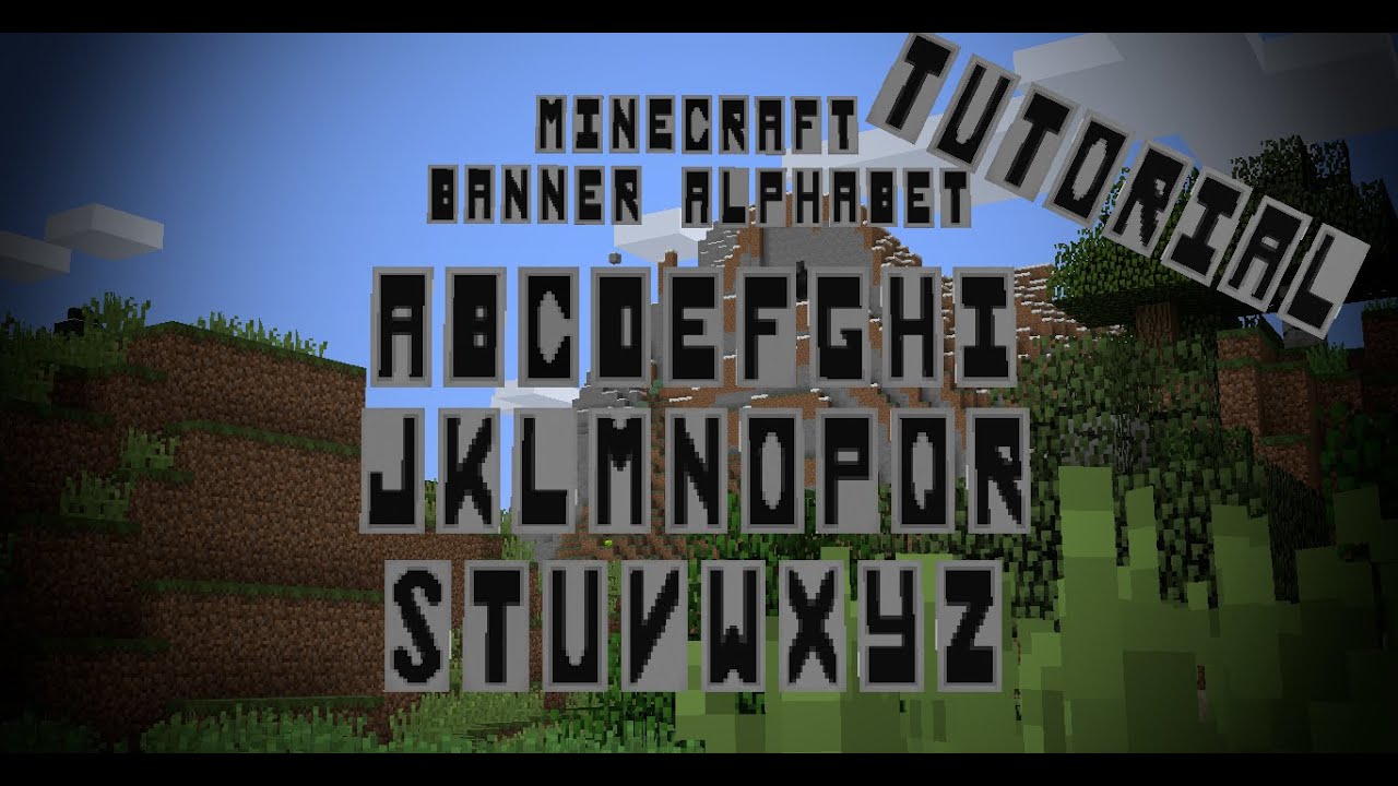 Minecraft | Lippuaakkoset // Banner Alphabet [TUTORIAL] - YouTube