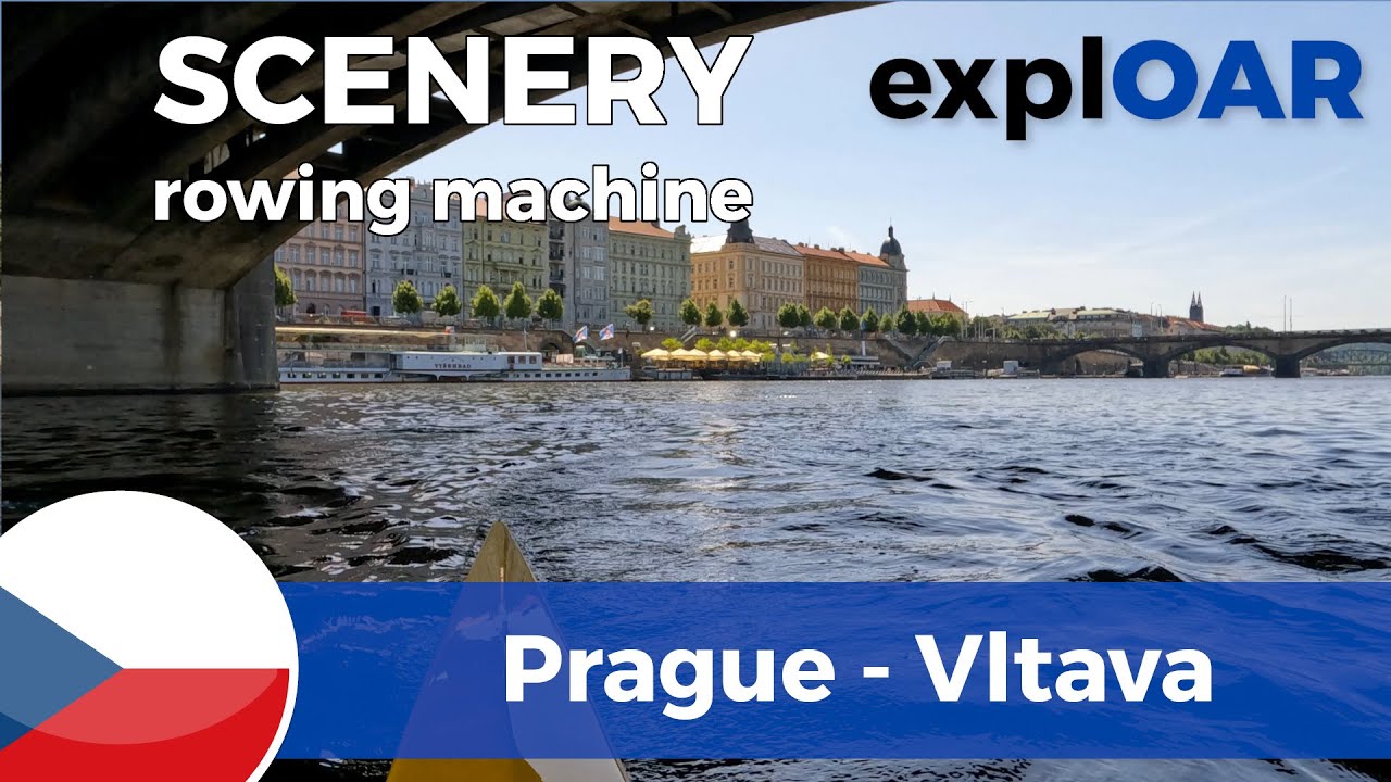Prague 30 min rowing scenery Czechia rowing