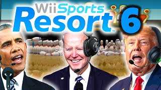 US Presidents Play 100 Pin Bowling in Wii Sports Resort 6