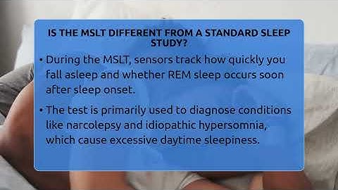 Is The MSLT Different From A Standard Sleep Study? - Sleep Apnea Support Network