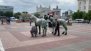 На главную площадь Улан-Удэ вернулись зелёные кони