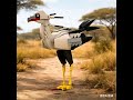 Crested bird foraging on the African savanna #lego #legomoc #legoanimals #legos #buildingblocks