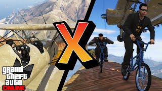 GTA V Online Versus #52: BMX VS AVIÃO! SÓ OS LOUCOS SABEM...