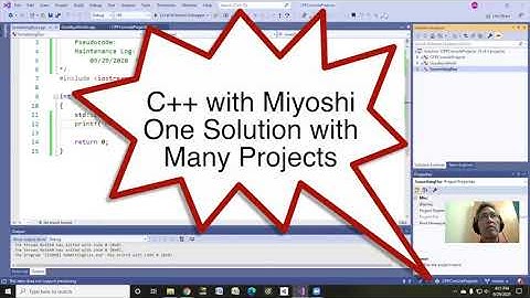 C++ with Miyoshi - Many Projects in One Solution (Visual Studio)