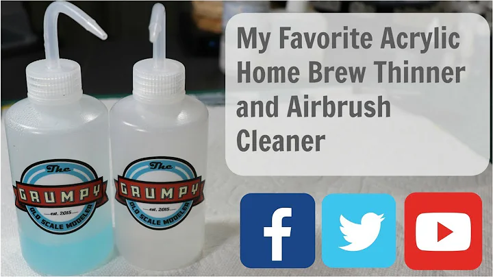Acrylic Paint Home Brew Thinner and Airbrush Cleaner e002