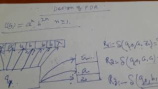 Design of PDA a^n b^2n