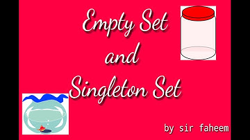 Set, Empty and Singleton set