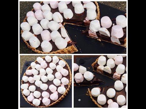 No bake chocolate marshmallow tart