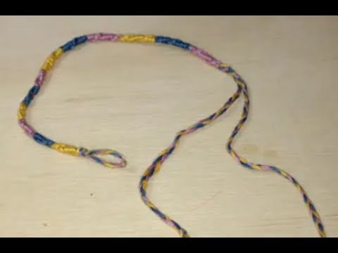ミサンガ 編み方 片方輪っかの結び方 How To Make A Knot Of Friendship Bracelets That One Is In The Hoop Youtube