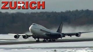 Singapore Airlines 747 winter takeoff (1997)