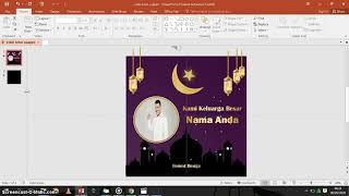 (FREE DOWNLOAD) CARA EDIT VIDEO UCAPAN IDUL FITRI 1441 H DENGAN POWERPOINT 2016