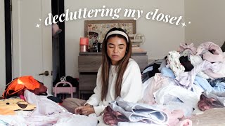 HUGE CLOSET DECLUTTER VLOG!!