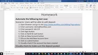 1st Selenium Assignment Profile