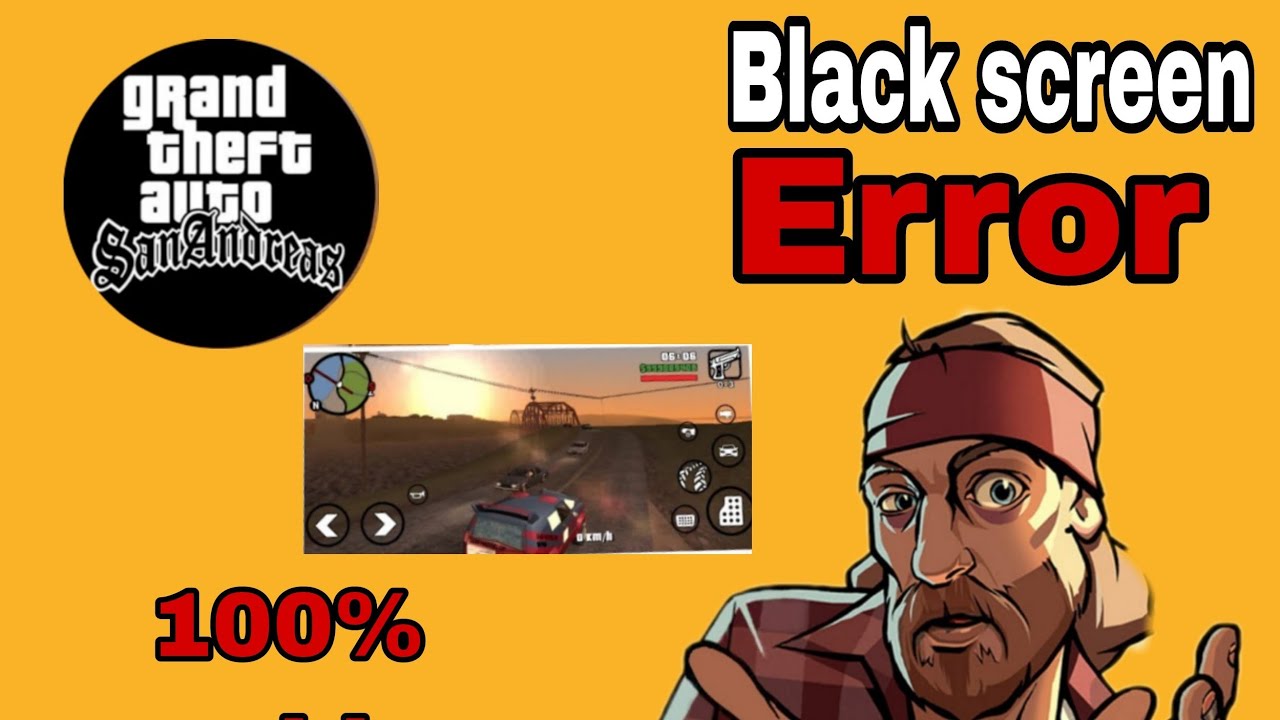 How to fix GTA sa Black screen #viral - YouTube