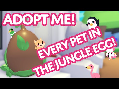 Every Pet In The Jungle Egg Adopt Me On Roblox Youtube - roblox adopt me jungle egg pets