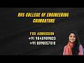 RVS COLLEGE OF ENGINEERING COIMBATORE COURSE OFFER MECHANICAL ENGINEERING