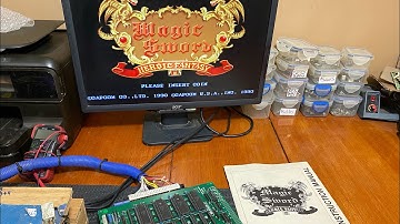 Capcom Magic Sword Arcade PCB Game Board Testing, Game Play & Inspection