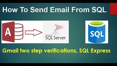 How  Configure Database Mail With Query | How to send Email from SQL SERVER | Two Step Verifications