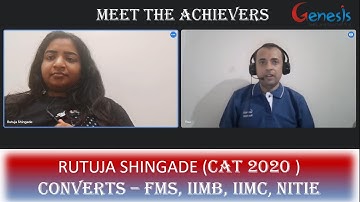 How I converted FMS, IIM Bangalore, IIM Calcutta and many more - Rutuja Shingade (COEP)