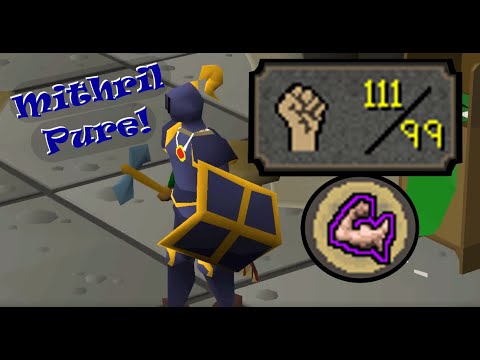 🐵 OSRS - F2p Mithril pure PKing | 99 str 20 def 🐵