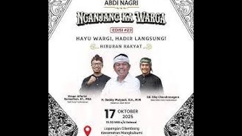 KANG DEDI GUBERNUR ABDI NAGRI NGANJANG KA WARGA KOTA TASIKMALAYA #kangdedimulyadi #kdm #lemburpakuan